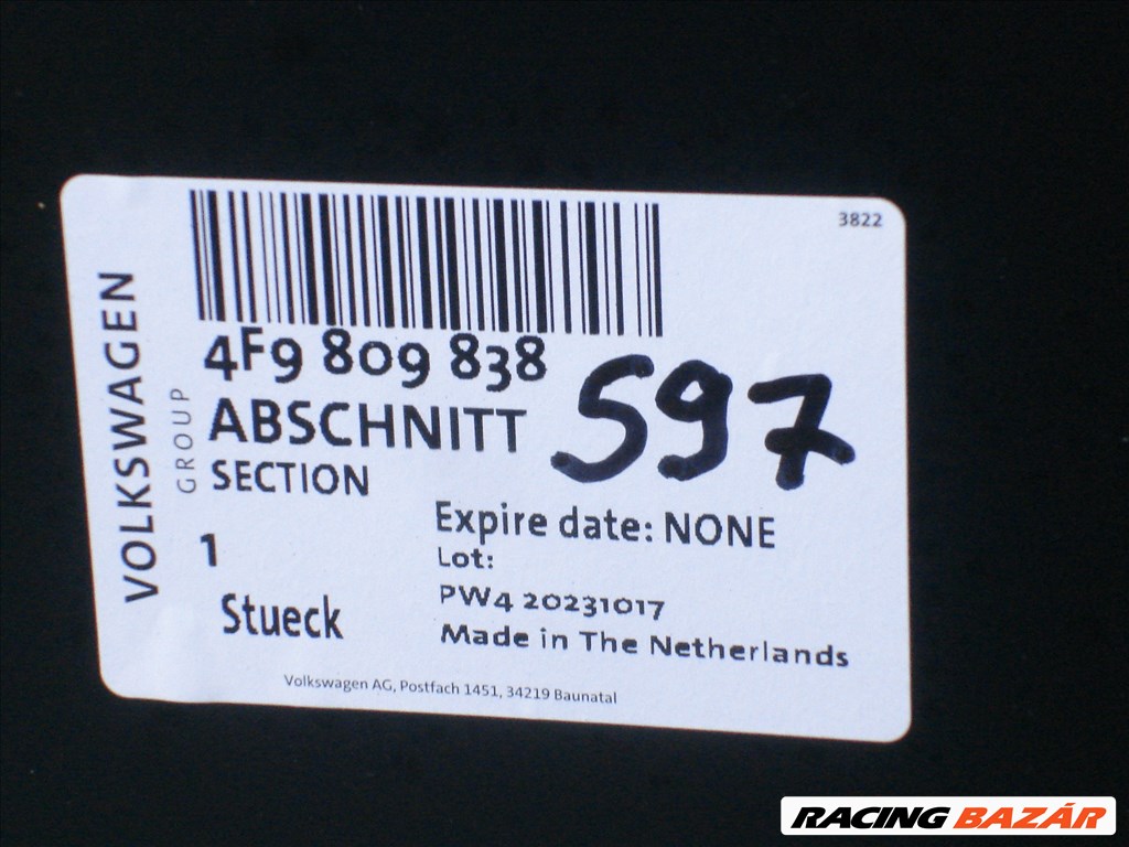 Audi A6 Avant Új 4F Jobb hátsó Sárvédő 4F9809838 2004-től-2010-ig  5. kép