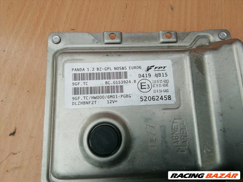 Fiat Panda III. 2012- 2022 1,2 8v benzin Motorvezérlő 52062458 2. kép