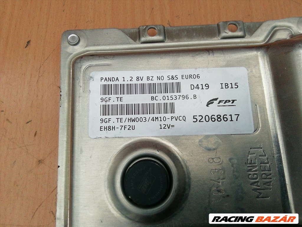 Fiat Panda III. 2012-  1,2 8v benzin Motorvezérlő 52068617 3. kép