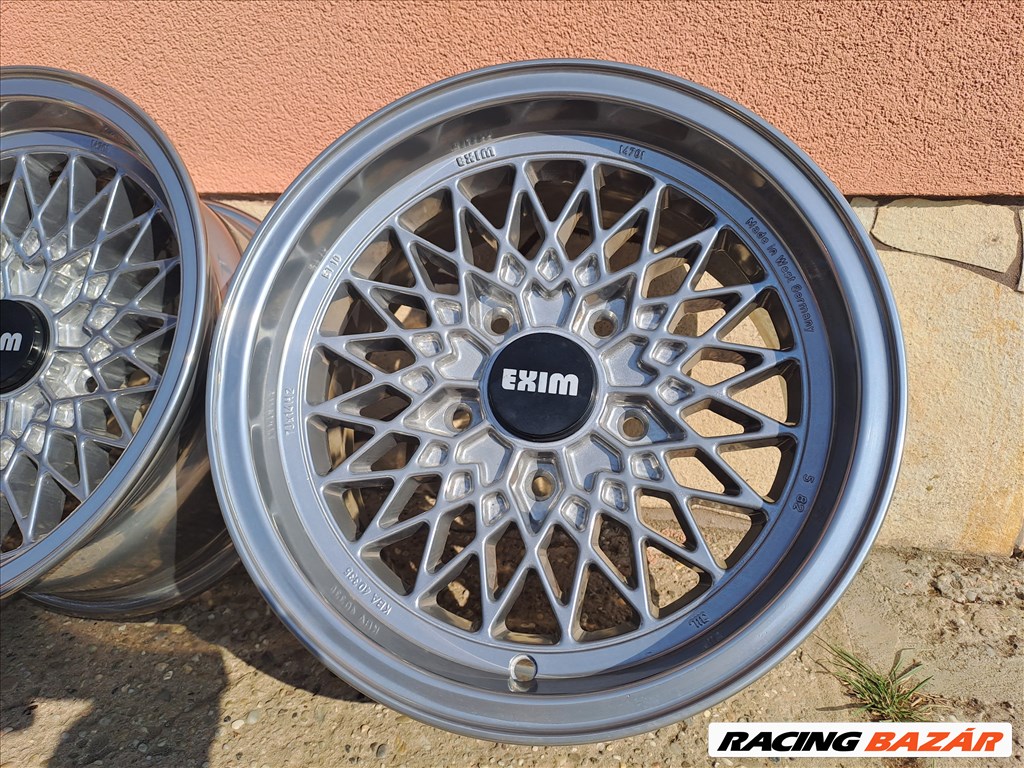 Hibátlan! 14" Exim 14701 (1982) BMW / Opel 5X120 alufelni garnitúra Vibro polírozva! 4. kép