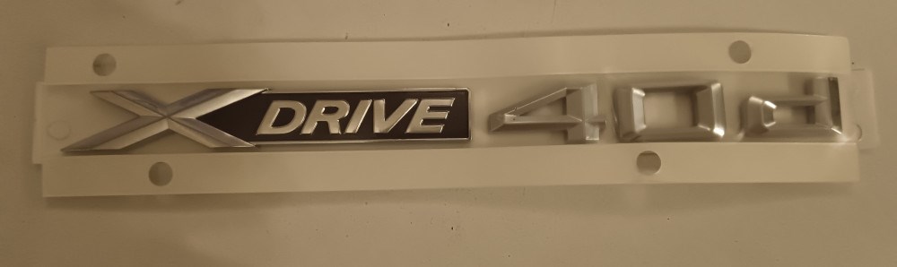 (GYÁRI ÚJ) BMW Öntapadós matrica &quot;Xdrive 40d&quot; X6 E71 2. kép