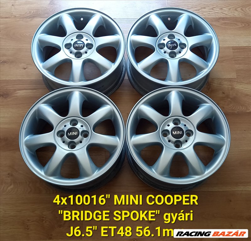 4x100 16" Mini Cooper R94 /Bridge Spoke/ - újszerű állapot 1. kép