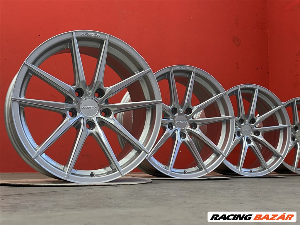 R18 5x120 (72.6) ARCEO MONACO Silver Diamond 8J ET33  for BMW - 4. kép