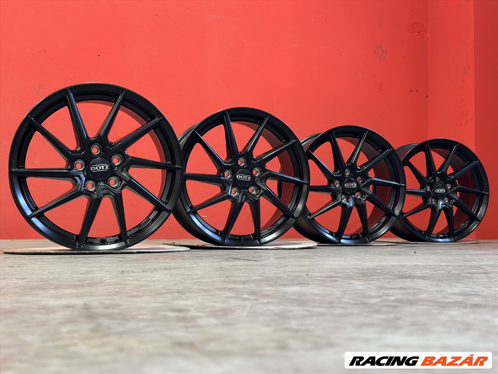 R17 5x108 (70,1) DOTZ SPA BLACK MATT 7.5J ET48  új alufelni szett 2. kép