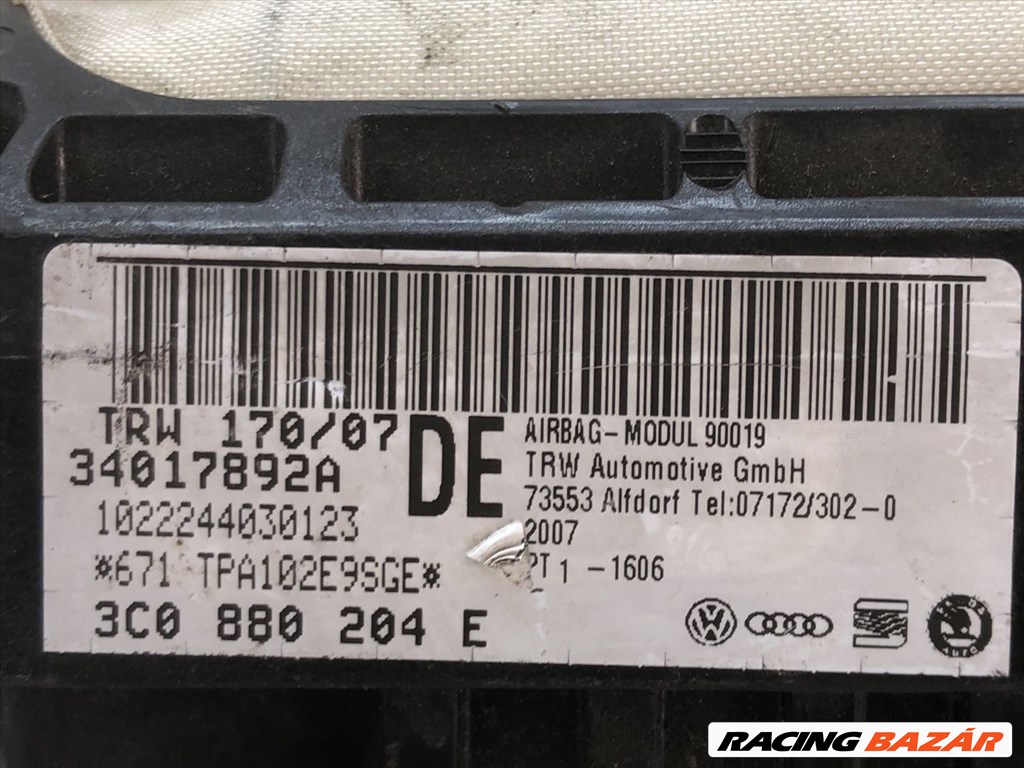 VW PASSAT B6 Utasoldali Légzsák (3C2) #11443 trw-34017892a vwag-3c0880204e 3. kép
