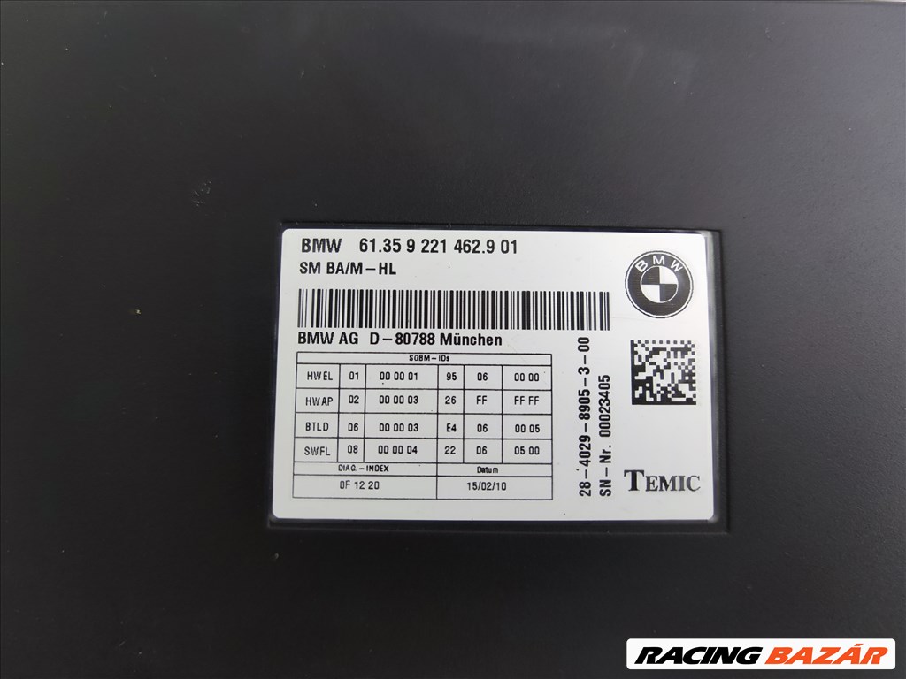 BMW F07/F01/F02/F03/F04 Ülés modul 9221462 2. kép