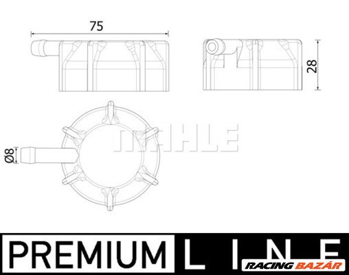 MAHLE CRB 145 000P - Zárófedél, hűtőfolyadék-tartály MAN NEOPLAN 1. kép