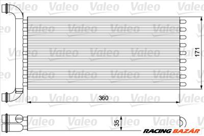 VALEO 811521 - Hőcserélő, belső tér fűtés MERCEDES-BENZ VW