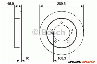 BOSCH 0 986 479 B09 - féktárcsa SUZUKI