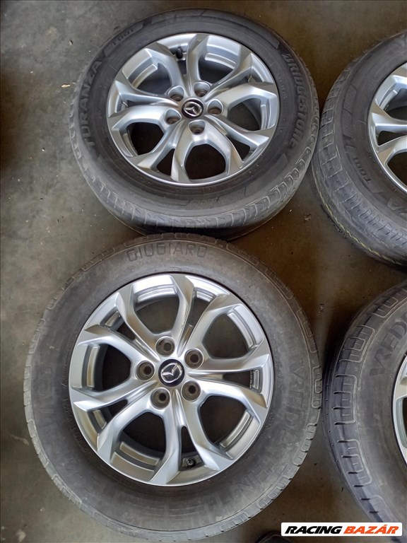  Mazda CX3 5x114.3 6x16 alufelmi szett gyári 215/60R16 Bridgestone nyári sxx1 2. kép