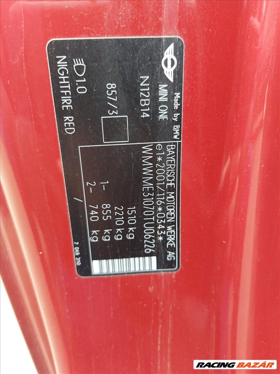 Mini Cooper (R56) bontott alkatrészei 4. kép