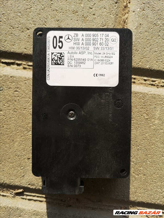 R0302 Mercedes holttér figyelő modul  új A0009051704  1. kép