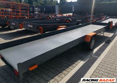 Új Orange hosszúanyag-szállító utánfutó (130x600 cm) 750 KG