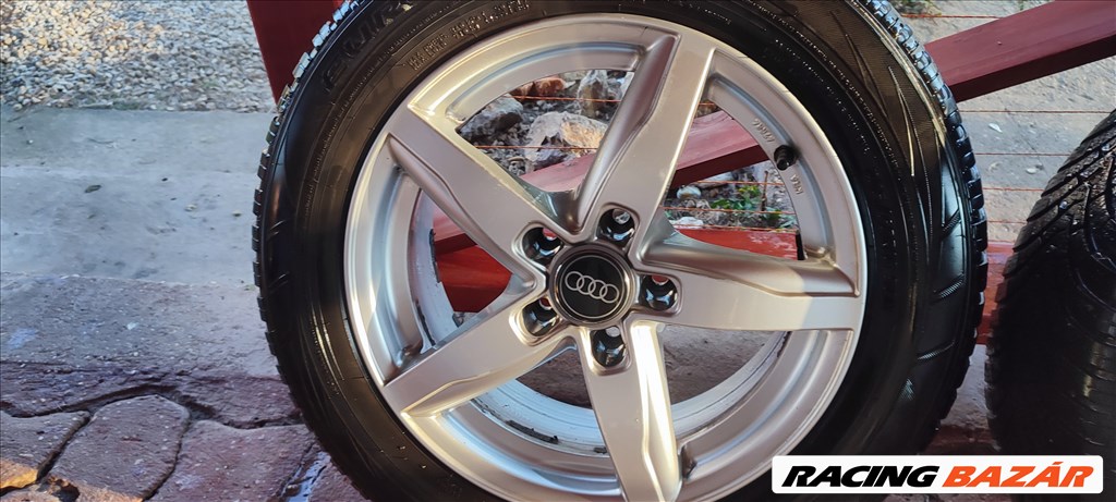  16" használt Dezent alufelni, rajta 205/60 használt Falken téli gumik 6. kép