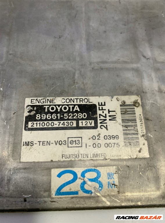 Toyota Yaris Verso motorvezérlő  8966152280 2. kép
