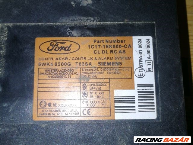 Ford Transit Mk6 Komfort Elektronika "112645" 1c1t15k600ca 5wk48280g 3. kép