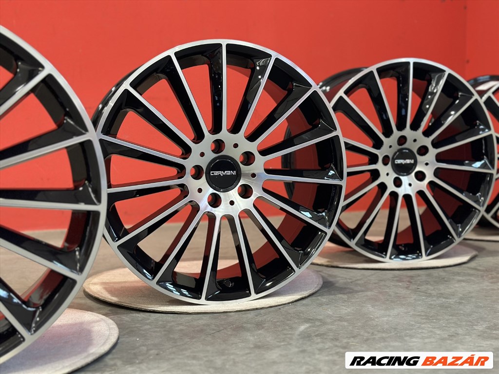R19 5x112 (66.5) Carmani 17 FRITZ  Black Polished 8J ET45 új alufelnik 19"  2. kép