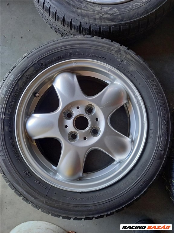 Mini Alufelni szett 4x100-as 5.5x15  175/65R15 téli bridgestonnal sxx4 3. kép