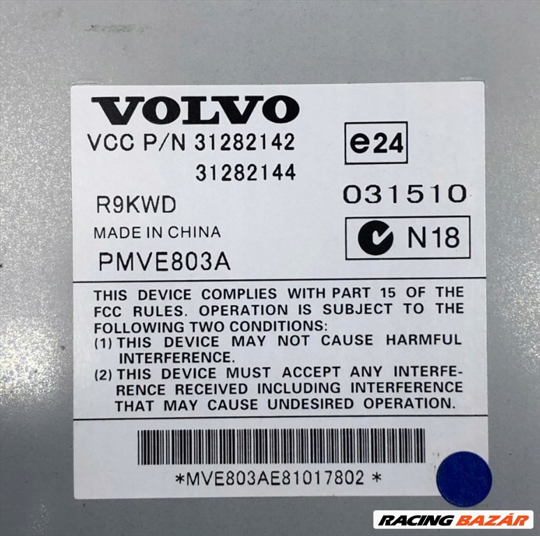 Volvo V70, Volvo S80 gyári rádió erősítő 31282142 4. kép