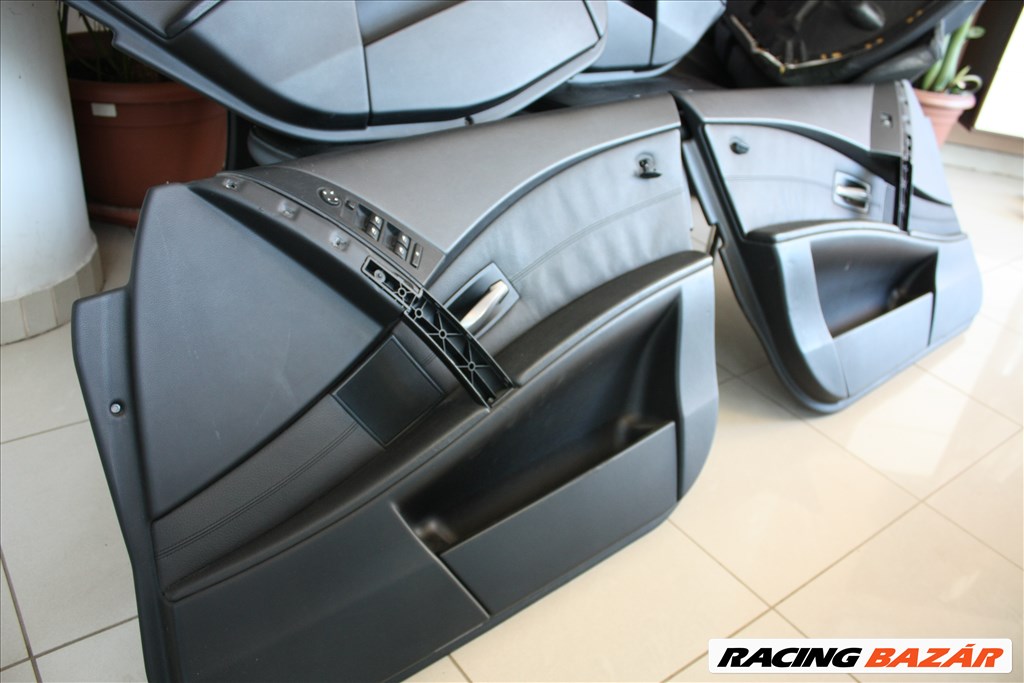 BMW bőr belső ülés E60 fekete sedan 3. kép