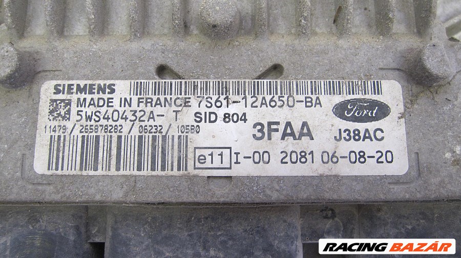 Ford Fiesta MK6 Eladó gyári, 1.4 dízel nem klímás ECU motorvezérlő 2. kép