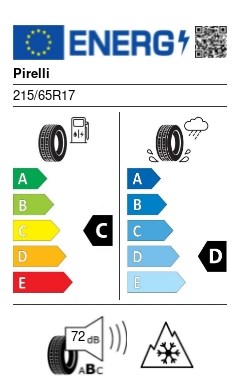 Pirelli XL FR SCORPION WINTER SUV M+S 3PMSF 215/65 R17 103H off road, 4x4, suv téli gumi 2. kép