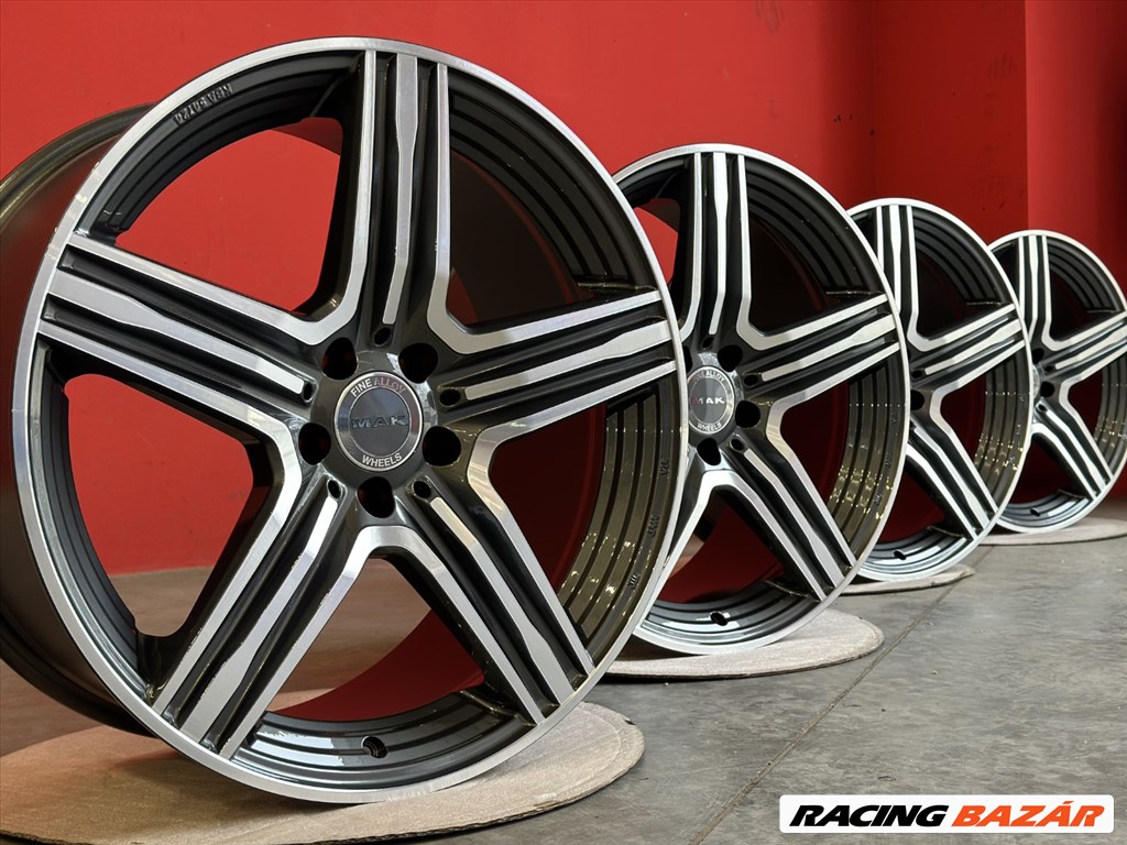 R20 5x112 (66,6) MAK LEWIS-D GUN METALIC MIRROR 9.5J ET43 Új Alufelnik 2. kép