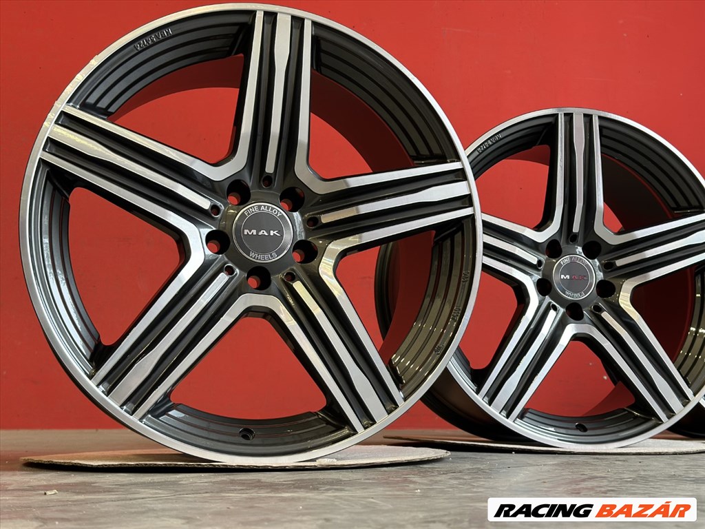 R20 5x112 (66,6) MAK LEWIS-D GUN METALIC MIRROR 9.5J ET43 Új Alufelnik 3. kép