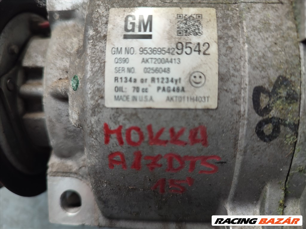 Opel Mokka klíma kompresszor  95369542 3. kép