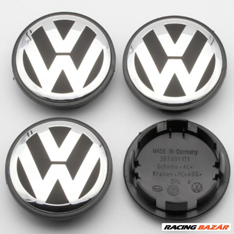 Új VW Volkswagen 65mm Felni Alufelni Kupak Közép Felniközép Felnikupak 3B7601171 1. kép