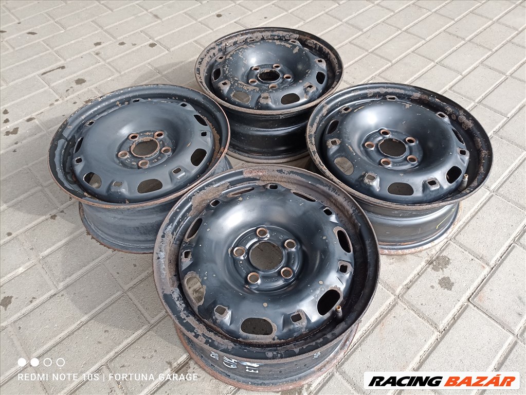 5x100 14" Volkswagen használt lemezfelni garnitúra (R361) 2. kép