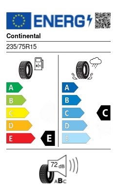 Continental CrossContact ATR 235/75 R15 109T XL FR M+S négyévszakos gumi 2. kép