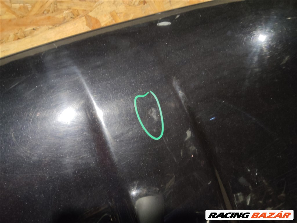 160487 Fiat 500 2007- fekete színű motorháztető a képen látható sérülésekkel  2. kép