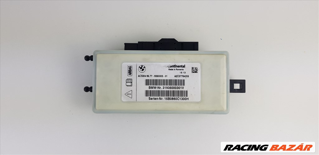 BMW  F22/F31/F34/F32/F07/F10/F11/F06/F12/F13/F01lci/F02lci/F25/F26 	Légzsák vezérlő modul 9350003 1. kép
