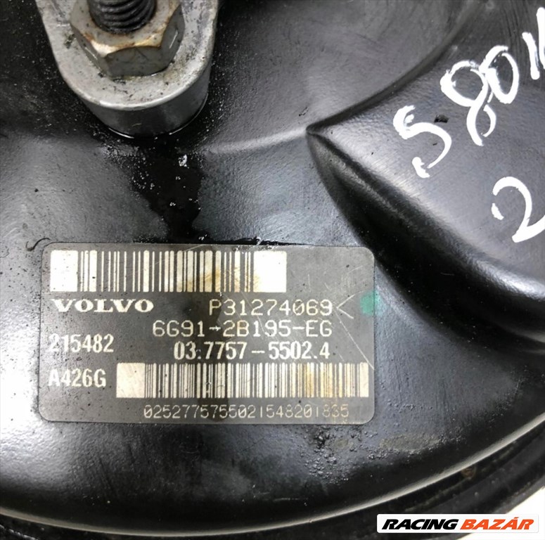 Volvo V70, Volvo S80 komplett fékrásegítő szervódob  31274069 5. kép