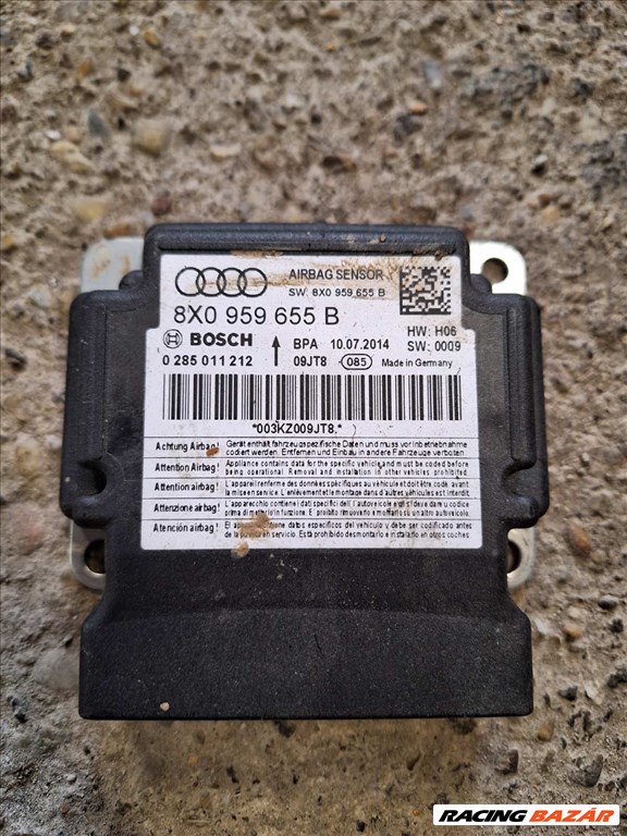 Audi A1 (8X) légzsák Vezérlő modul 8x0959655b 1. kép