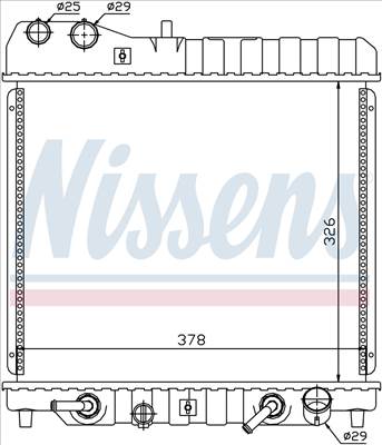 NISSENS 68111 Hűtőradiátor