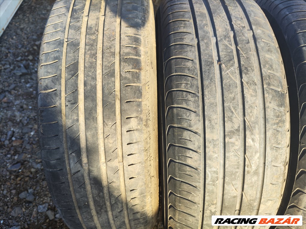 Skoda Octavia II 5x112 lyukosztású 15" használt lemezfelni, rajta 195/65 kopott Yokohama nyári gumi 7. kép