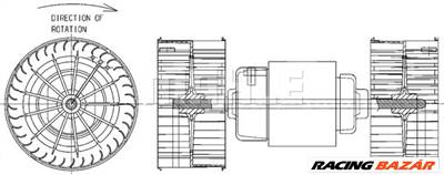 MAHLE AB 152 000P - Utastér-ventilátor MERCEDES-BENZ