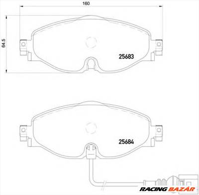 BREMBO P 85 126 - fékbetét AUDI AUDI (FAW) CUPRA SEAT SKODA VW VW (FAW)