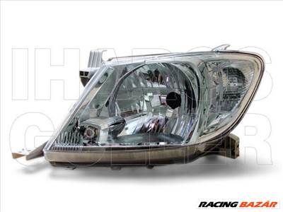 Toyota Hilux 2005.07.01-2015.12.01 fényszóró H4 fehér villogóval bal, 08.01- (motoros állítás, motor nélkül) DEPO (0V3H)