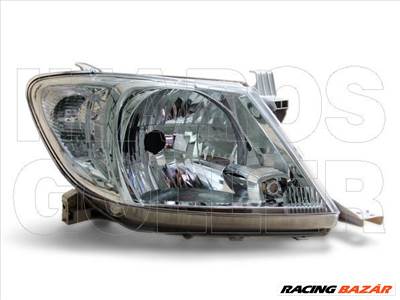 Toyota Hilux 2005.07.01-2015.12.01 fényszóró H4 fehér villogóval jobb, 08.01- (motoros állítás, motor nélkül)DEPO (0V3I)