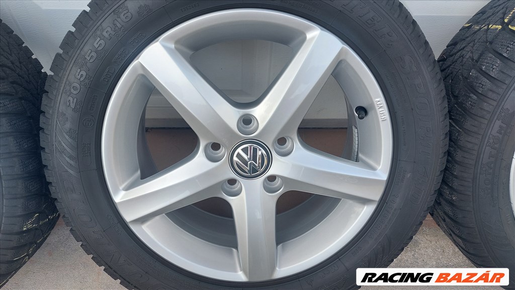 3.Gyári, 16" VW Golf VII.  /Aspen/ alufelni Téli gumikkal 3. kép