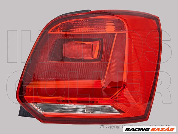 Volkswagen Polo V 2014.04.22-2017.05.01 Hátsó lámpa üres jobb (piros) (1I4G) 1. kép