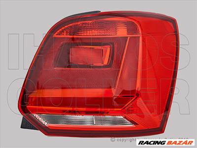 Volkswagen Polo V 2014.04.22-2017.05.01 Hátsó lámpa üres jobb (piros) (1I4G)