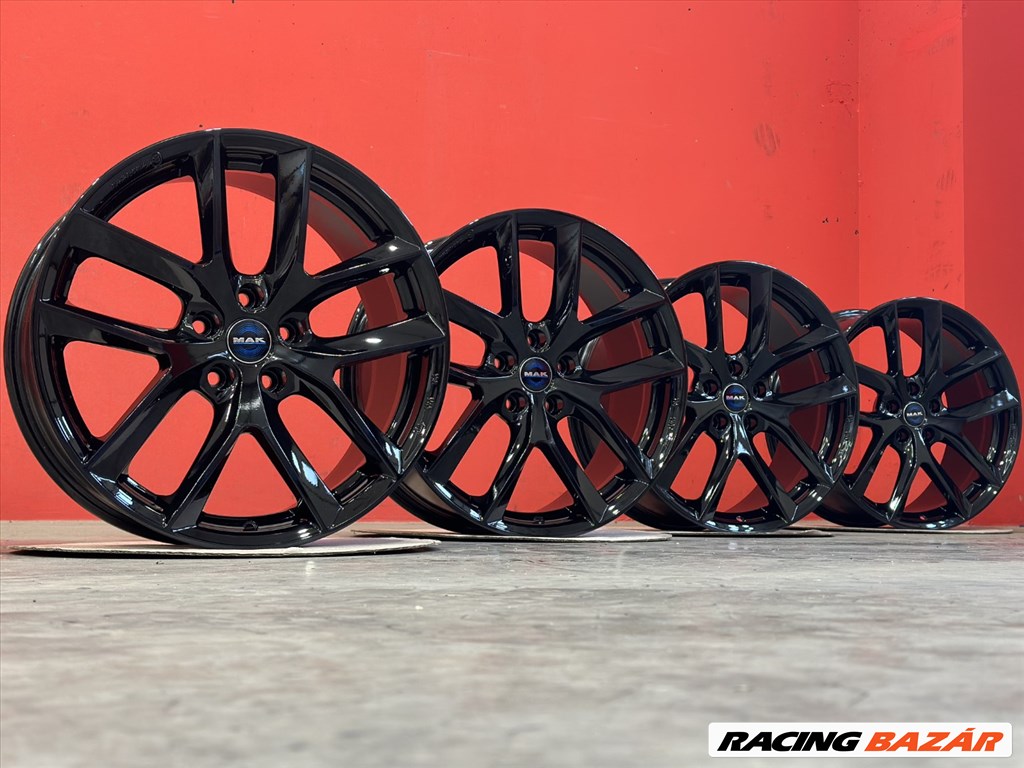 R19 5x114,3 (70,55) MAK VOLTAGE GLOSS BLACK 8.5J ET40 For FORD MUSTANG  új felnik 19"  2. kép