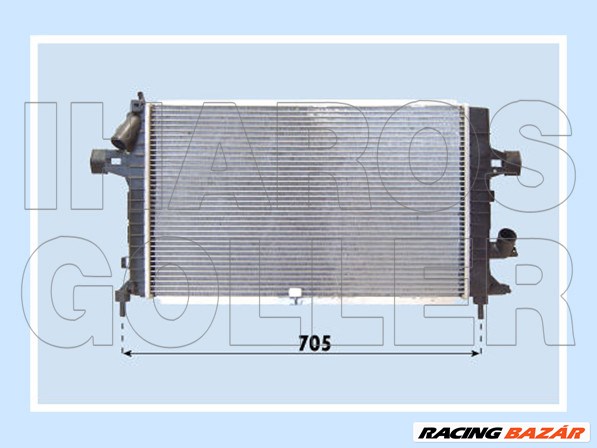 Opel Astra H 2003.09.01-2014.08.31 Vízhűtő (0PLZ) 1. kép