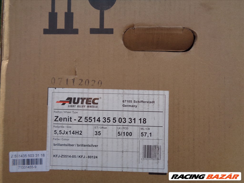 Új Autec Germany alufelni 14-es, 5×100-as osztóval dobozában eladó. 9. kép