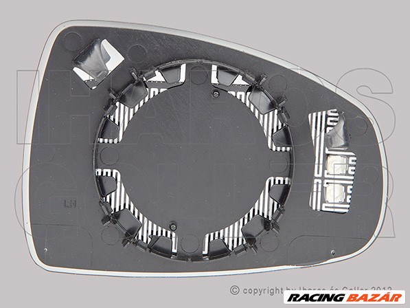 Audi A1 (8X) 2010.01.01-2014.12.01 Tükörlap cserélhető bal, aszf.,fűthető (049H) 1. kép