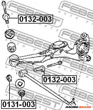 FEBEST 0131-003 - Utánfutás lemez, tengelytest TOYOTA